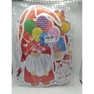9 Pcs Birthday Gnome Outdoor Yard Decorations Signs  with Stakes  New Sealed Bag